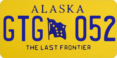 AK license plate GTG052
