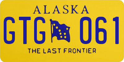 AK license plate GTG061