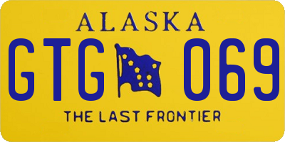 AK license plate GTG069