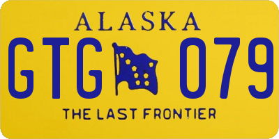 AK license plate GTG079