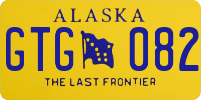 AK license plate GTG082