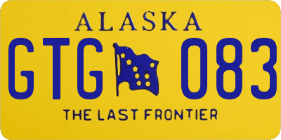 AK license plate GTG083