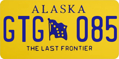 AK license plate GTG085