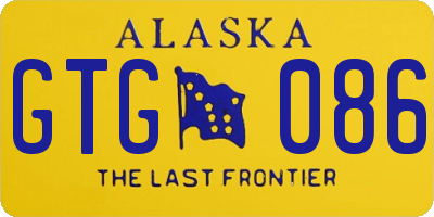 AK license plate GTG086