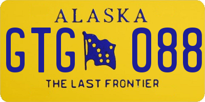 AK license plate GTG088