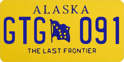 AK license plate GTG091