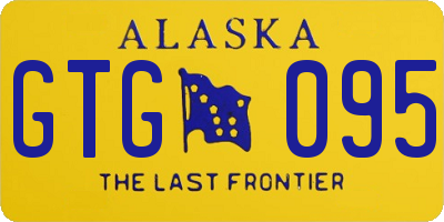 AK license plate GTG095