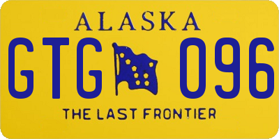 AK license plate GTG096