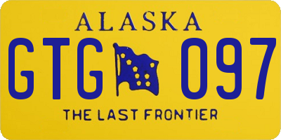 AK license plate GTG097