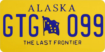 AK license plate GTG099