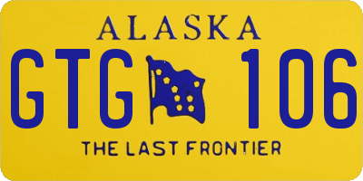 AK license plate GTG106