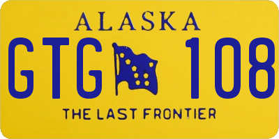 AK license plate GTG108