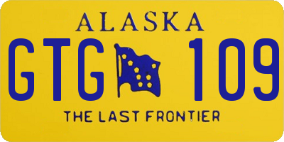 AK license plate GTG109