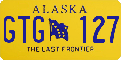 AK license plate GTG127