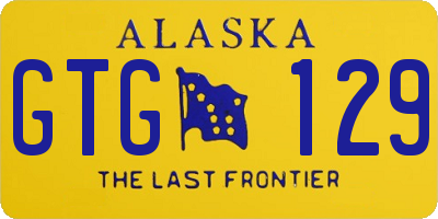 AK license plate GTG129