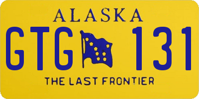 AK license plate GTG131