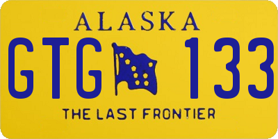 AK license plate GTG133