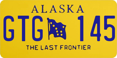 AK license plate GTG145