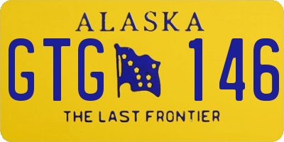 AK license plate GTG146