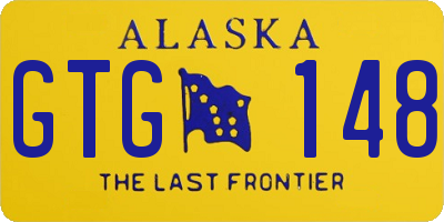 AK license plate GTG148