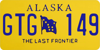 AK license plate GTG149