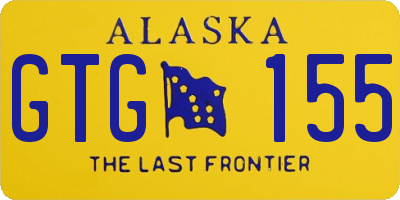 AK license plate GTG155