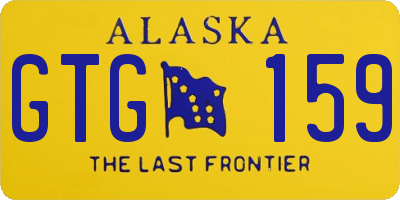 AK license plate GTG159