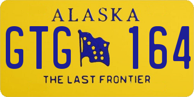 AK license plate GTG164