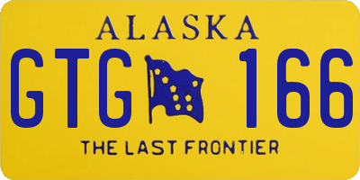 AK license plate GTG166