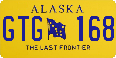 AK license plate GTG168