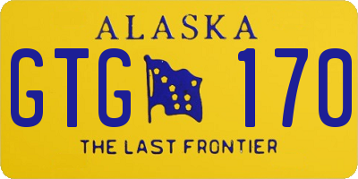 AK license plate GTG170