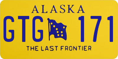 AK license plate GTG171