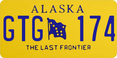 AK license plate GTG174