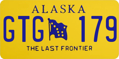 AK license plate GTG179