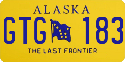 AK license plate GTG183