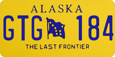 AK license plate GTG184