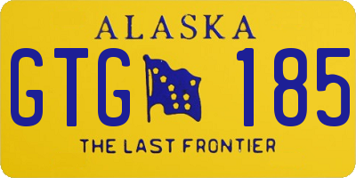 AK license plate GTG185