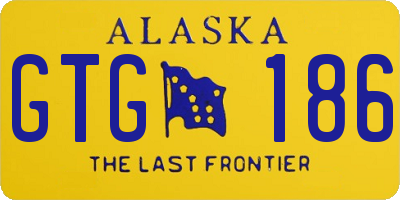 AK license plate GTG186