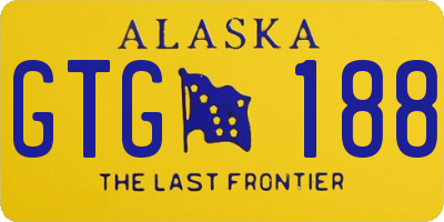 AK license plate GTG188