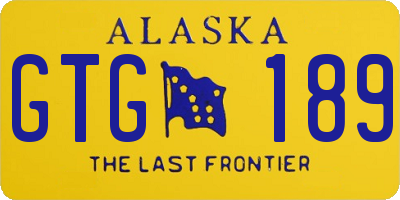 AK license plate GTG189