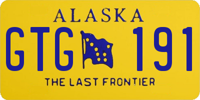 AK license plate GTG191