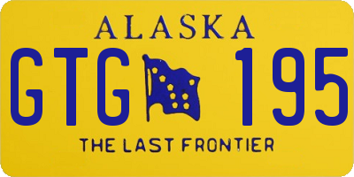 AK license plate GTG195