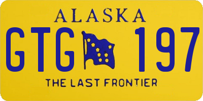 AK license plate GTG197