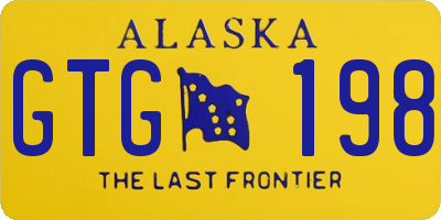 AK license plate GTG198