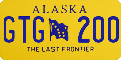AK license plate GTG200