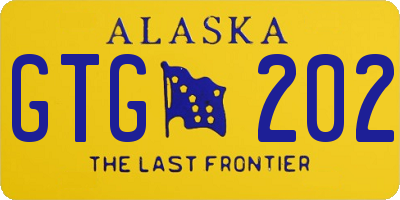 AK license plate GTG202