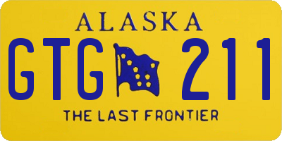 AK license plate GTG211