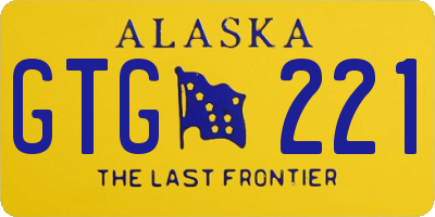 AK license plate GTG221