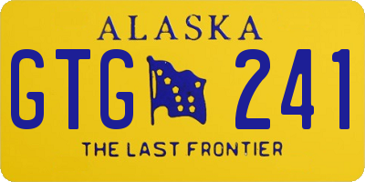 AK license plate GTG241