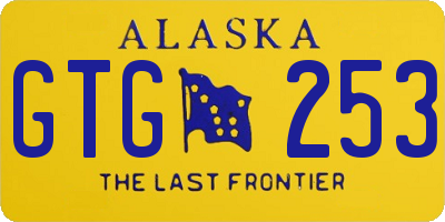 AK license plate GTG253